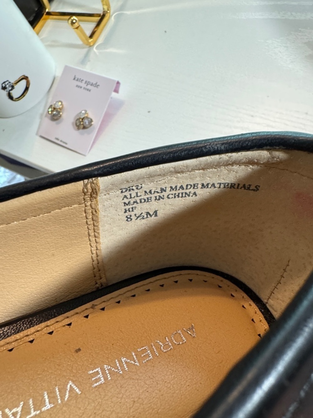 Adrienne Vittadini Women’s Black Loafers with Crystal Trim, NWOT - Picture 12 of 12